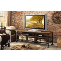 Millwood 65-inch TV Stand - Distressed Ash